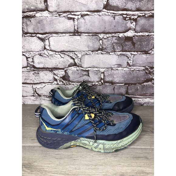 Hoka One One Speedgoat 3 Blue Synthetic Sneakers Shoes Women Sz 7M US/38 2/3EU - Picture 12 of 16